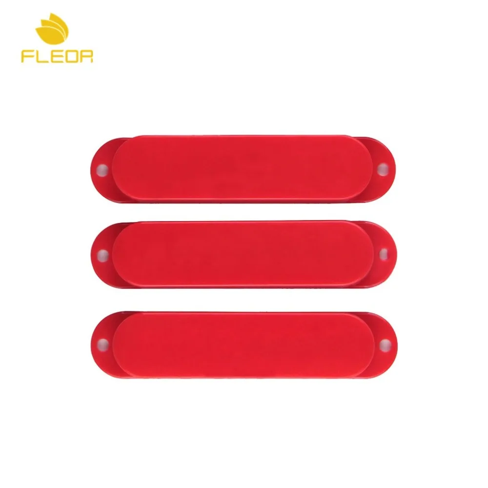 FLEOR 3 шт Пластиковые без отверстия закрытые полоски с одной катушкой Чехлы для