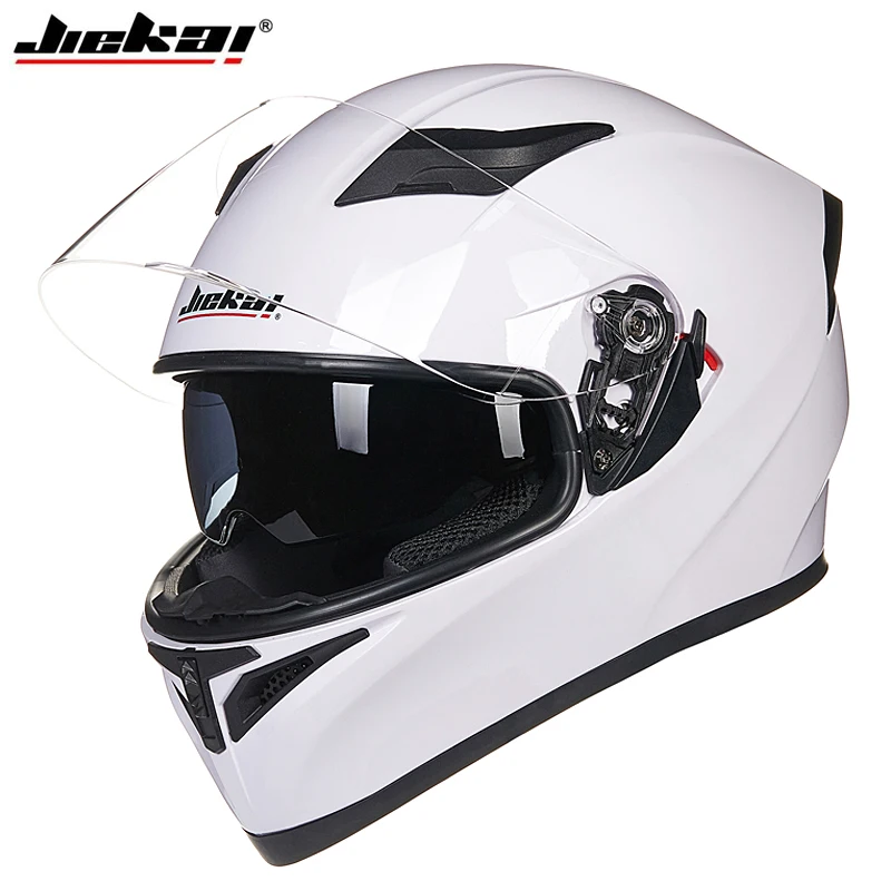 Aerodynamic design double lens motorcycle helmet DOT approved full face helmet removable and washabler liner