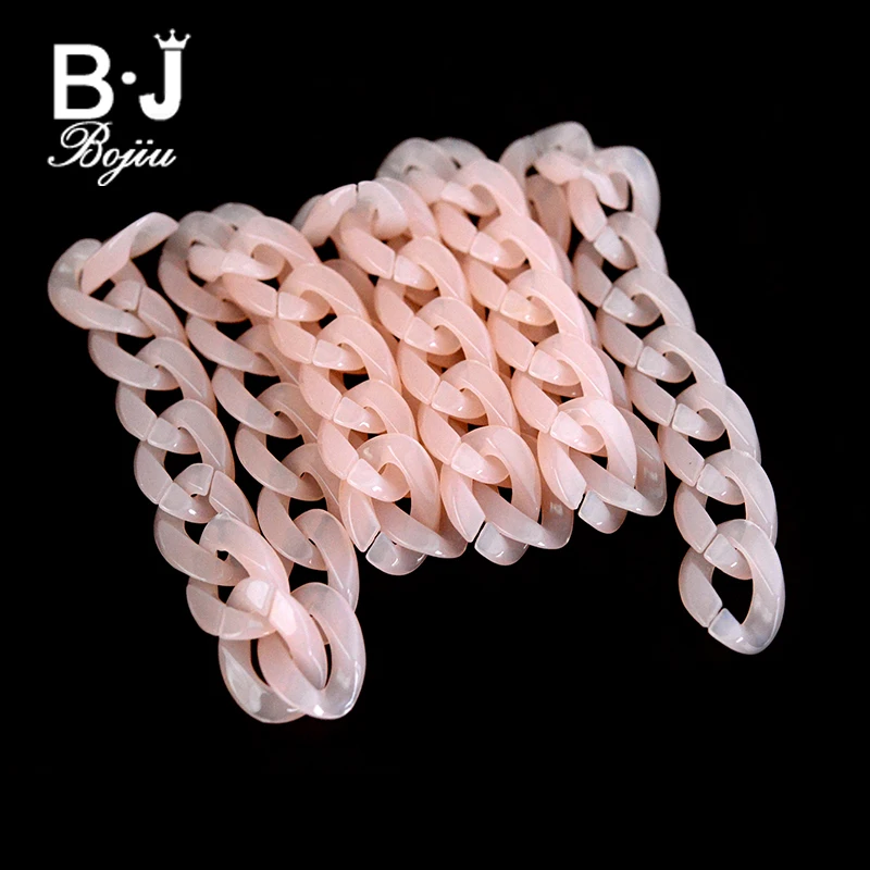 BOJIU многофункциональный красочный чокер из смолы ожерелье цепочка 1 м для женщин