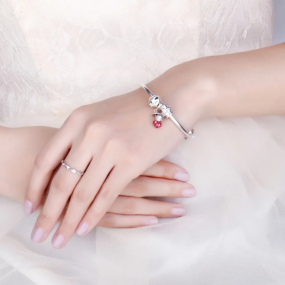JewelryPalace 925 пробы серебро теплые объятия искусственные Рубины ожерелье из