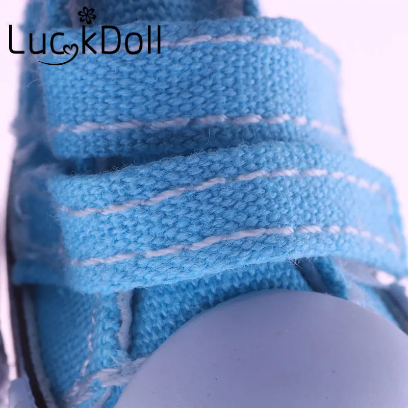 LUCKDOLL 5 см однотонная парусиновая обувь подходящая для куклы 1/6 BJD аксессуары