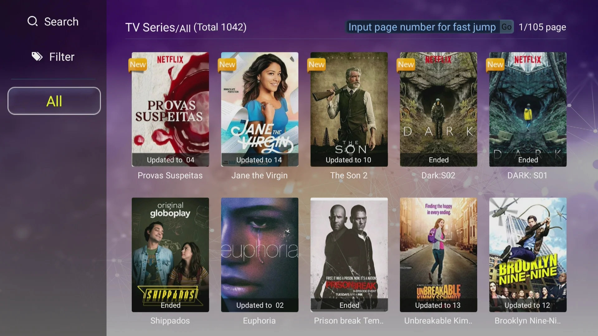 Бренд GO tv Android 7.1.2 телеприставка IPTV с бразильским live+ VOD+ воспроизведение Netflix И mx_плеер для Южной Америки