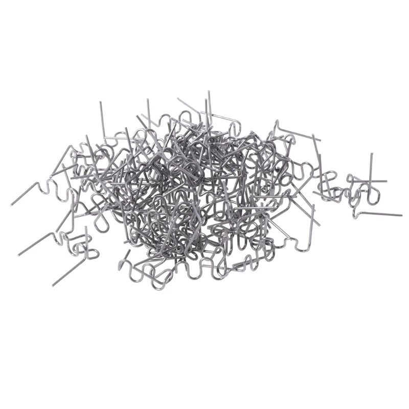 

100 Pcs/Set Precut 0.8mm Wave Flat Hot Staples For Plastic Stapler Car Repair Welder Tool