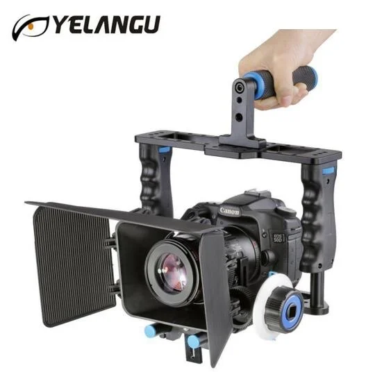 YELANGU C200 профессиональная портативная DSLR Rig камера клетка набор + Матовая коробка