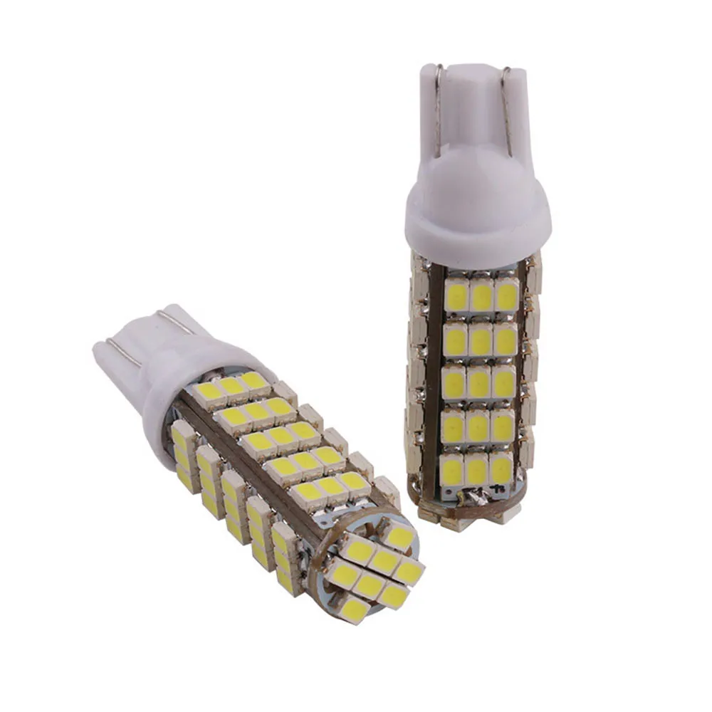 YSY 100 шт. T10 68 светодиодный 1206 SMD СВЕТОДИОДНЫЙ Автомобильный W5W 68smd 3020 194 927 161 боковой