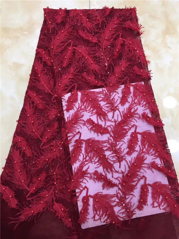 Purple Nigerian French Lace Fabrics 2019 African Tulle Fabric High Quality Wedding For Dress sky blue | Дом и сад