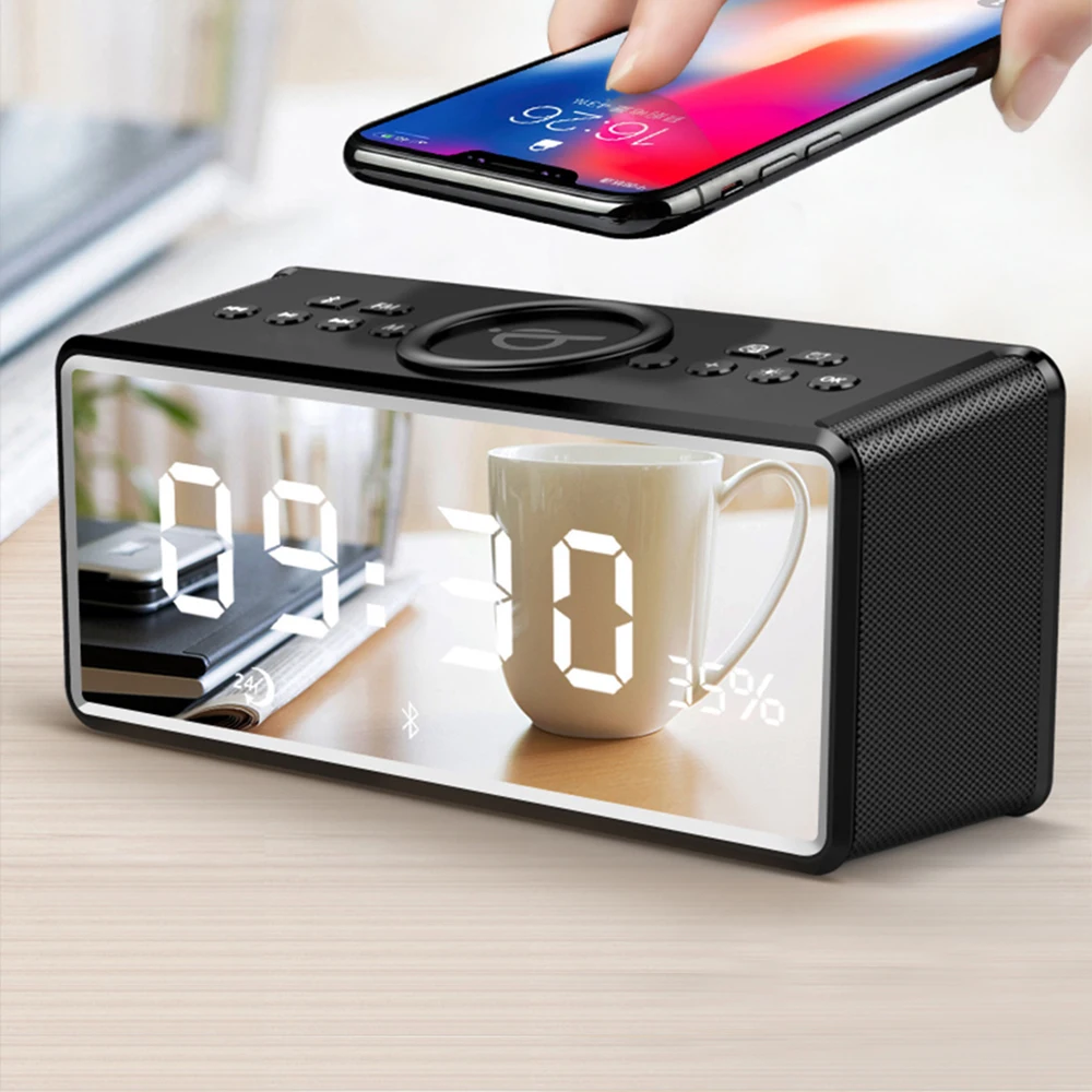 Портативный беспроводной динамик Bluetooth Беспроводное зарядное устройство для