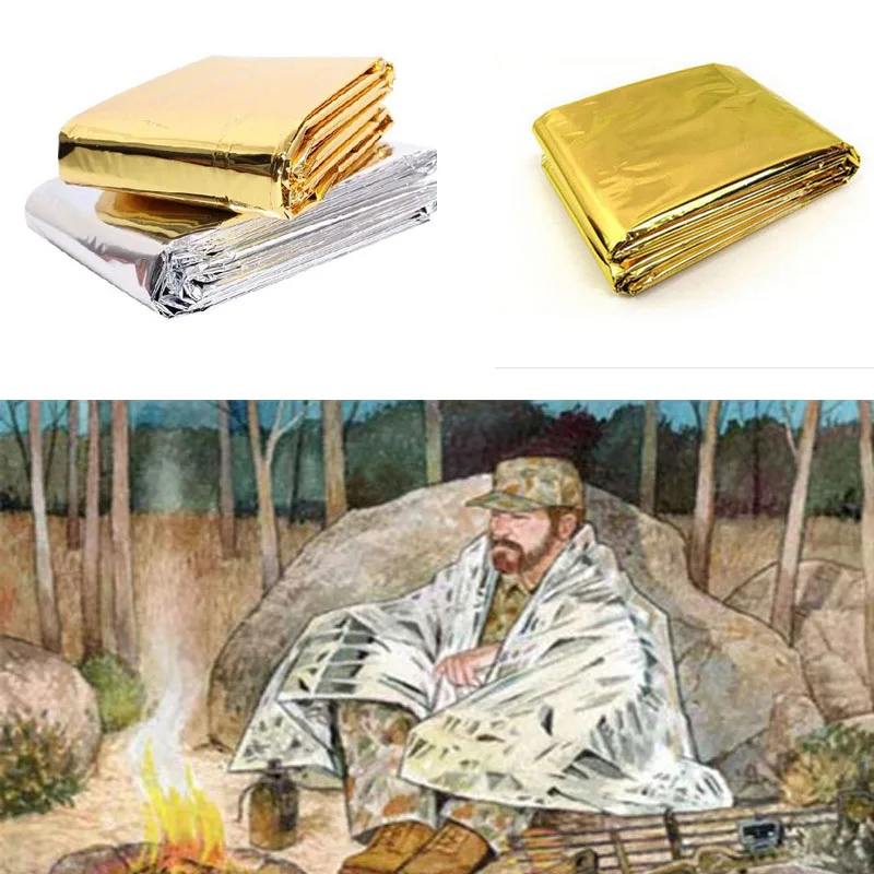 Спасающее одеяло из майлара для сухого лагеря набор оказания первой помощи |