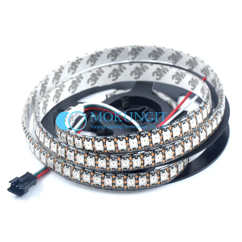 1 м DC5V WS2812B SK6812 5050 RGB 144 светодиодный s Пиксели прибор приемно-Водонепроницаемый светодиодный полосы светильник IP20 IP65 IP67 белый/черный лента для печатных плат DC5V