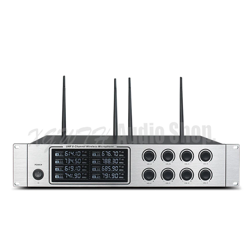 구매 XGWTH 8 채널 라디오 오디오 UHF 무선 마이크 시스템, 데스크탑 구즈넥 회의 핸드 헬드 마이크 유닛