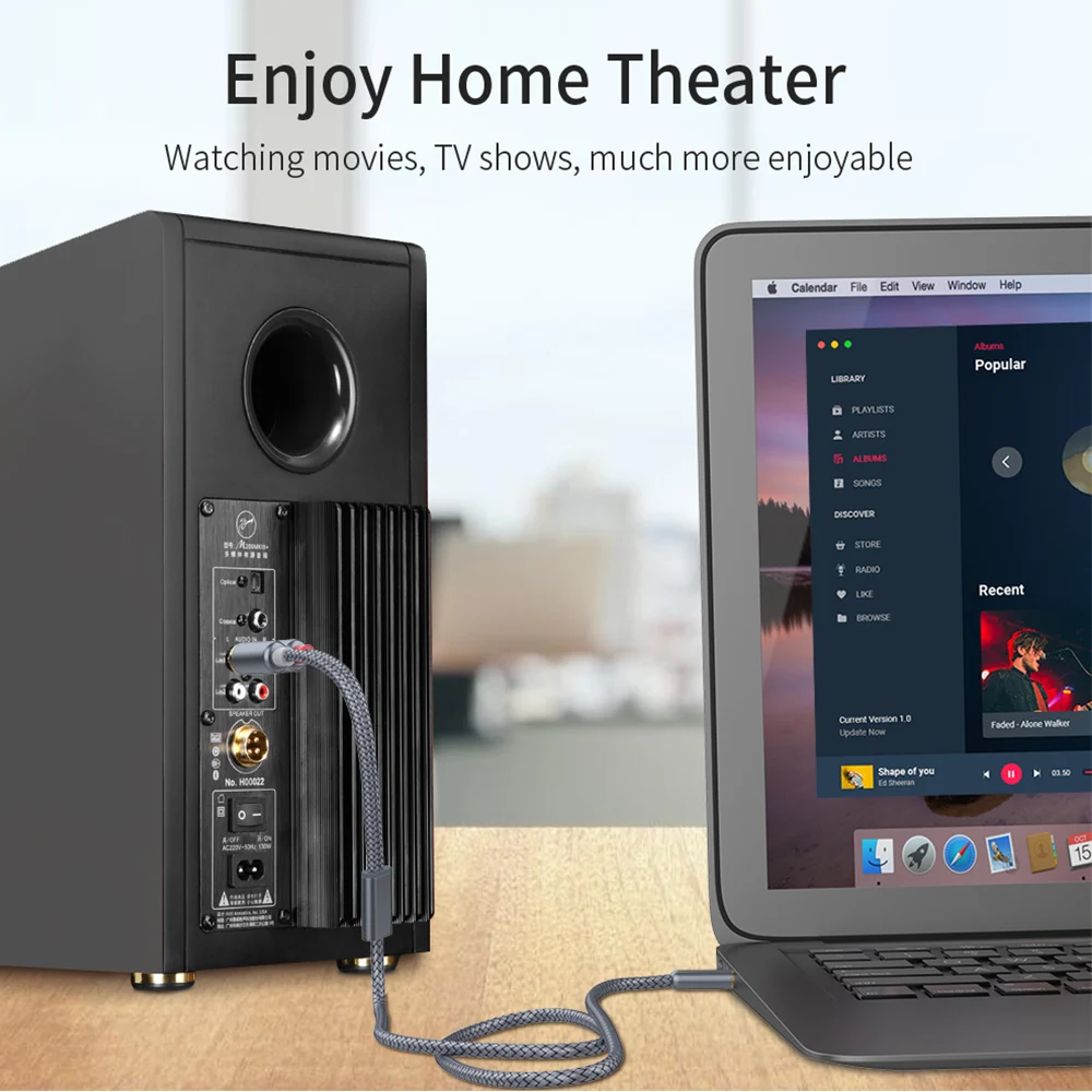 Кабель Essager RCA HiFi стерео 2RCA на 3 5 мм аудиокабель AUX Jack Y-образный сплиттер для