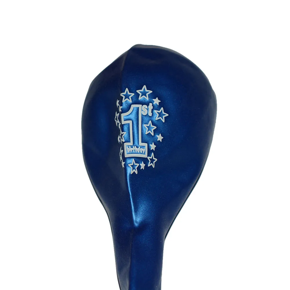 12 шт. синие красные розовые воздушные шары с перламутровым принтом для первого