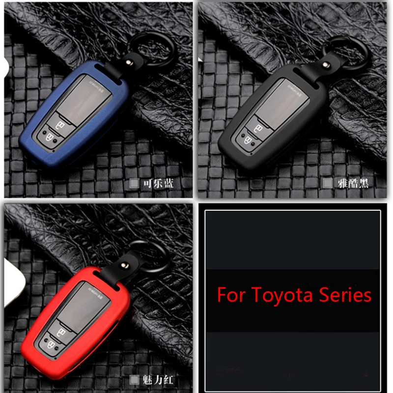 Zine-alloy металлический дистанционный смарт ключ-брелок чехол Чехол для Toyota Camry/Prado/CHR