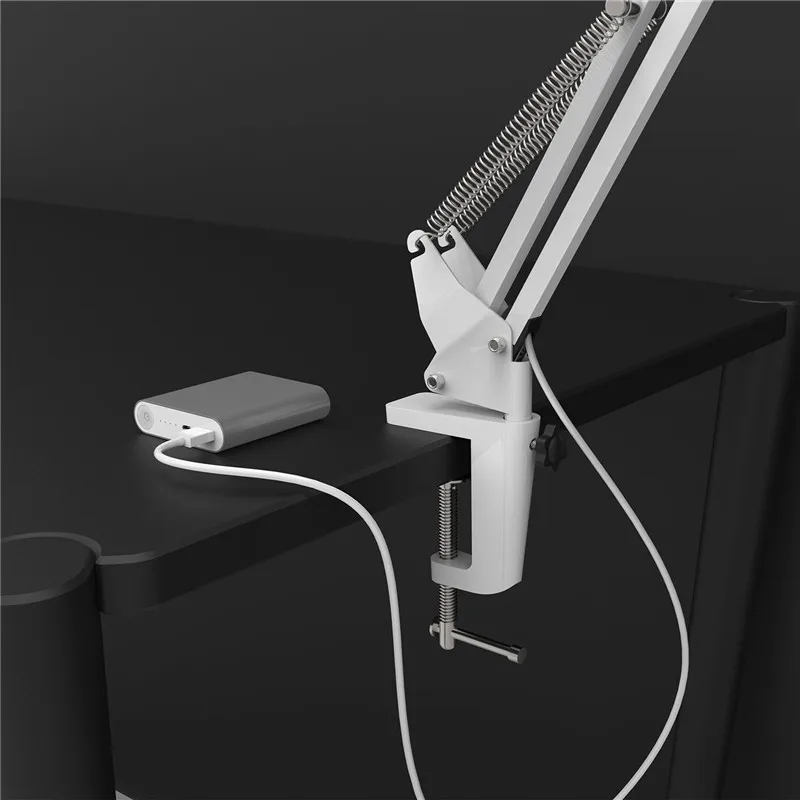 YOUKOYI A16 USB светодиодный настольная Лампа 220V с зажимом 3 уровня затемнения, дизайн Настольный светильник с поворотным механизмом архитектор исследование лампа глаз-забота белый