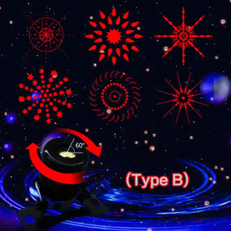 Car Decoration Warning Tail Rear-end Projector Fog Anti-Collision Laser Ornament Light Lamp Driving Safety Multi-Figure Styling |