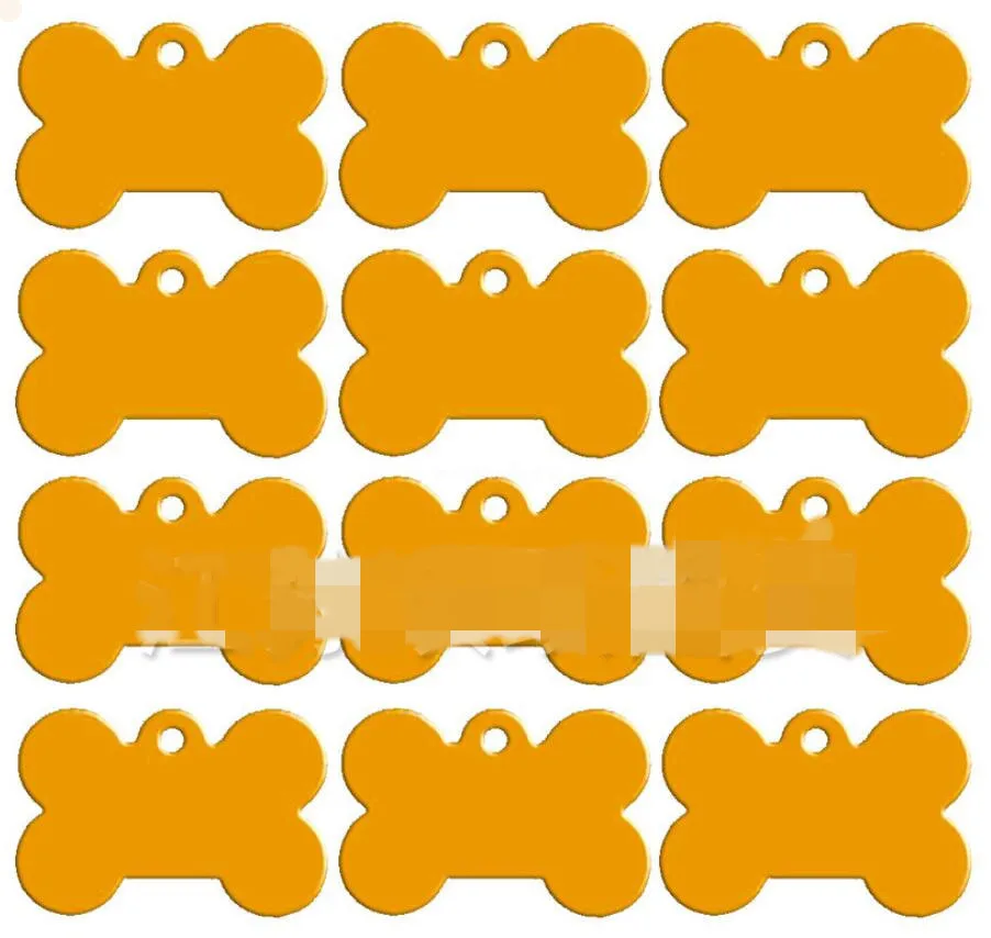 10pcs Yellow Не бесплатно Выгравированные 10 шт. ошейники для собак ремни собачий лист персонализированные собаки ID бирка ошейник для кошек имя собаки телефон Pet Product3 - Цвет: 10pcs Yellow
