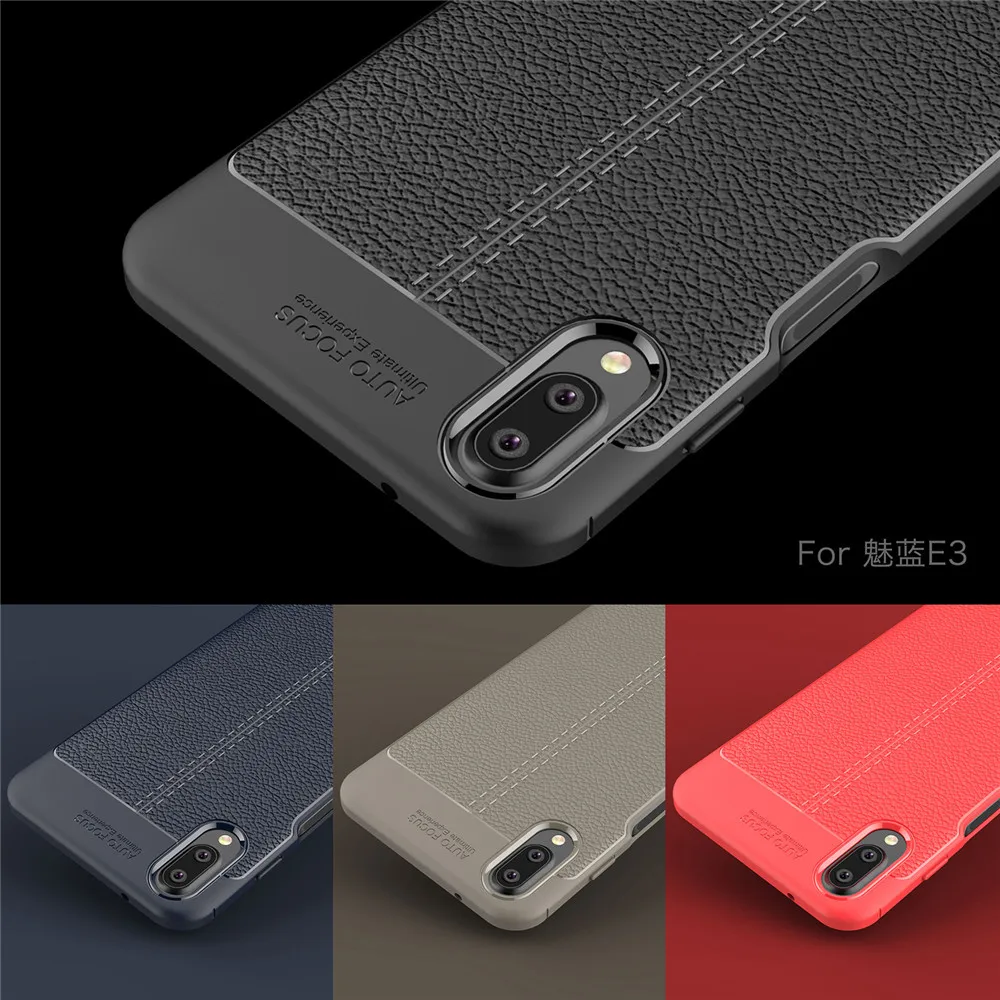 Lenuo TPU case for Meizu E3 explosion-proof soft cell phone cover Dermatoglyph silicone |
