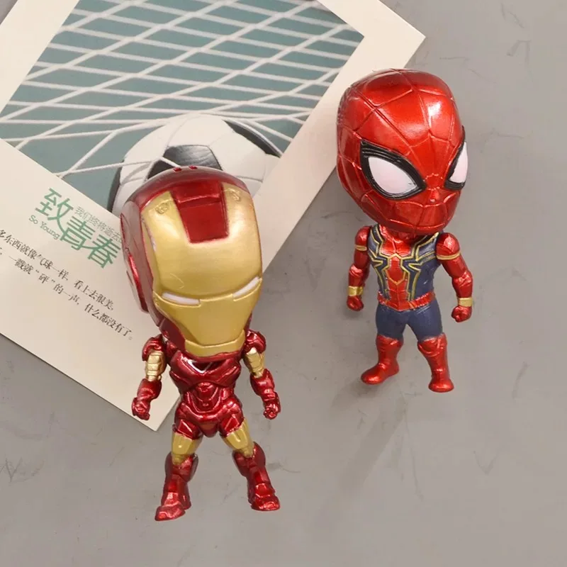 6 шт./лот Мультяшные Мстители серии аниме персонажи Marvel Hero магниты на холодильник игрушечные фигурки магниты для украшения