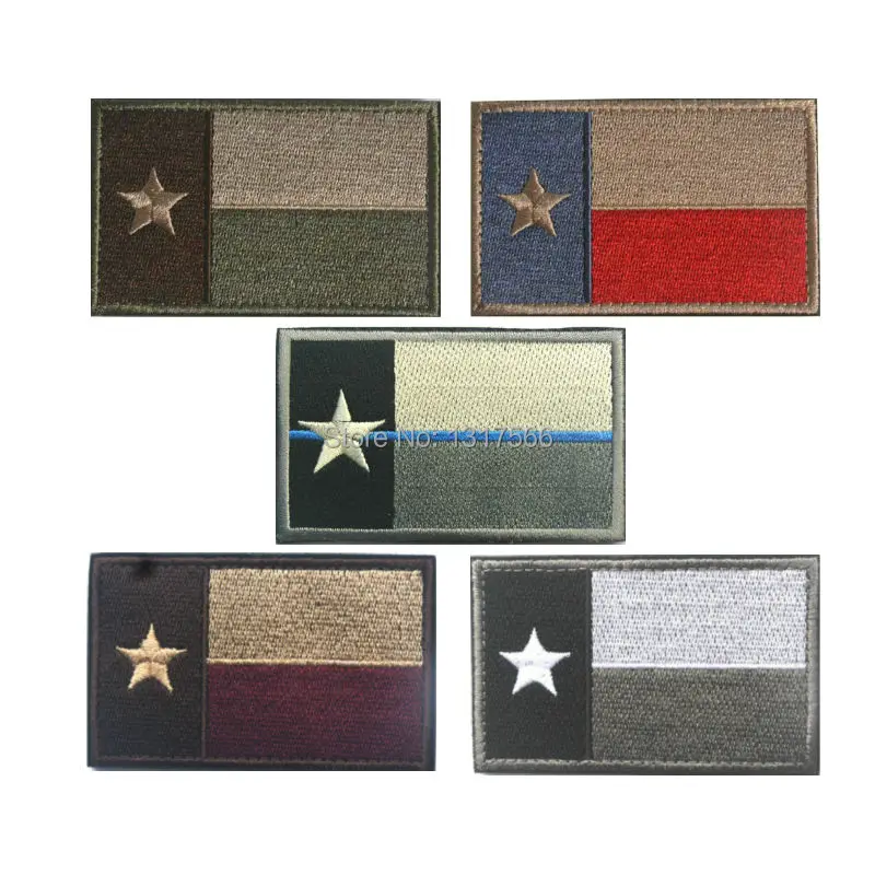 Заплата вышивки Флаг Штата Техас вышитые патчи военный тактический значок
