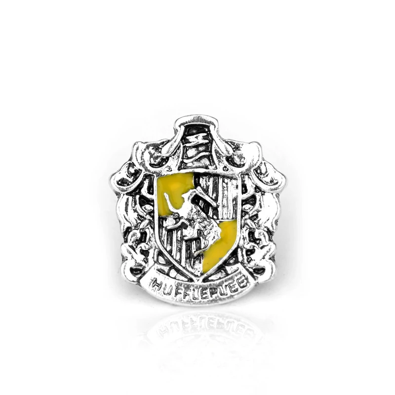 XZ084 Хогвартс значок колледжа брошь волшебный Гриффиндор Слизерин Ravenclaw Hufflepuff символ металлический значок булавка шляпа брошь для одежды Ювелирные изделия - Окраска металла: XZ084