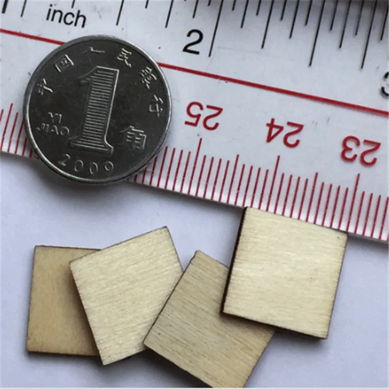 Квадратные Деревянные шахматные фигуры для настольных игр 50 шт. 13*13*2 мм | Спорт и