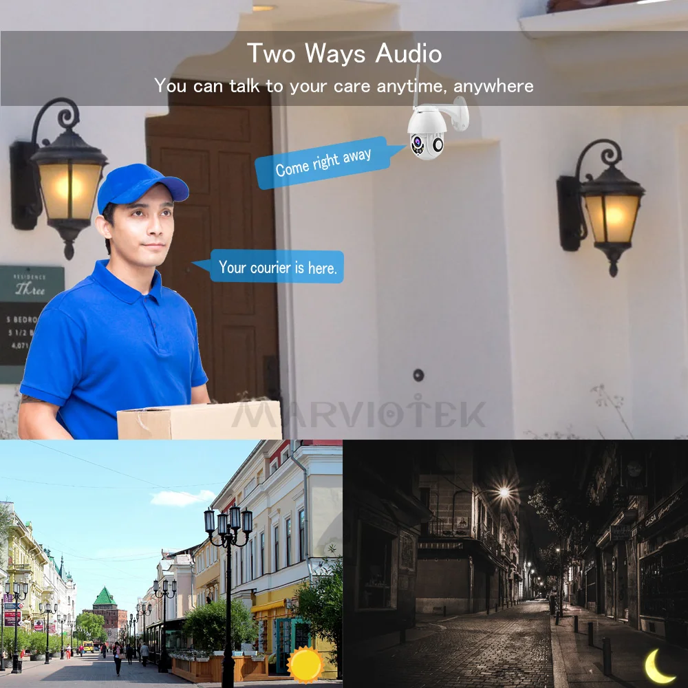 WIFI IP камера наружная CCTV 1080p Мини скоростная купольная домашняя Камера