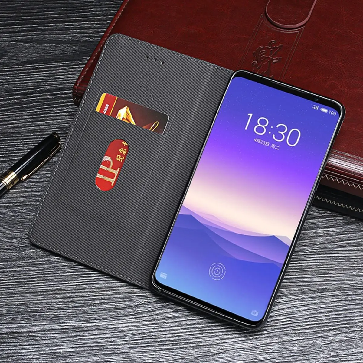 Для Meizu 16 s/Note 9 PU ретро Чехол-Обложка из искусственной кожи чехол-кошелек с магнитной пряжкой флип-чехол с держателем для Meizu 16 s/Note9