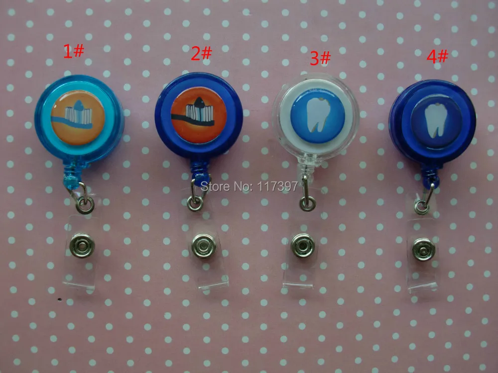 

Dentist Retractable ID Badge Holders with metal clip can be mix 20pcs/lot