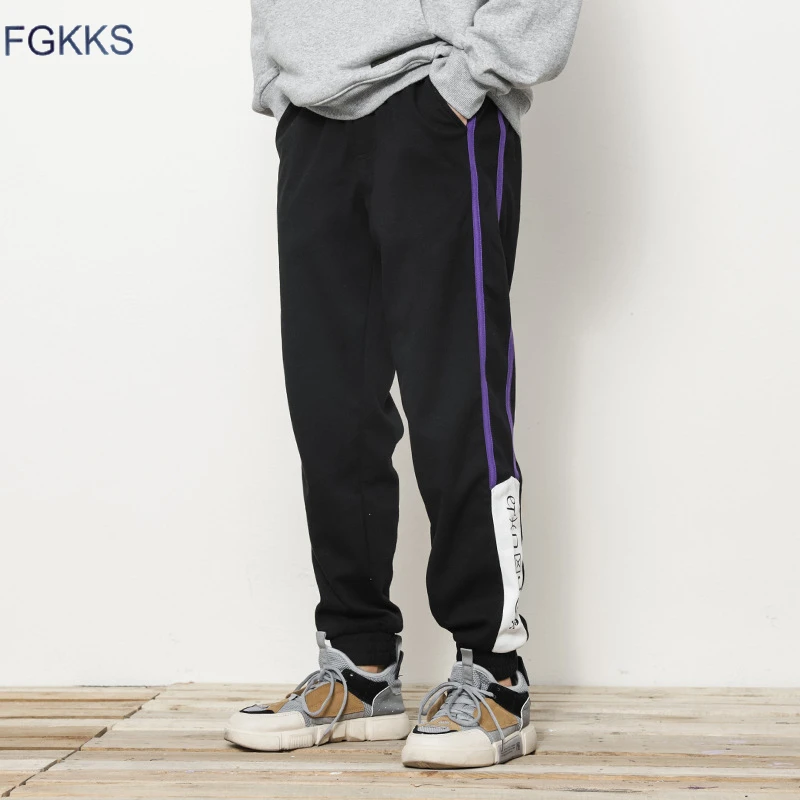 FGKKS модные брендовые Мужские штаны 2019 осенние мужские Джоггеры спортивные