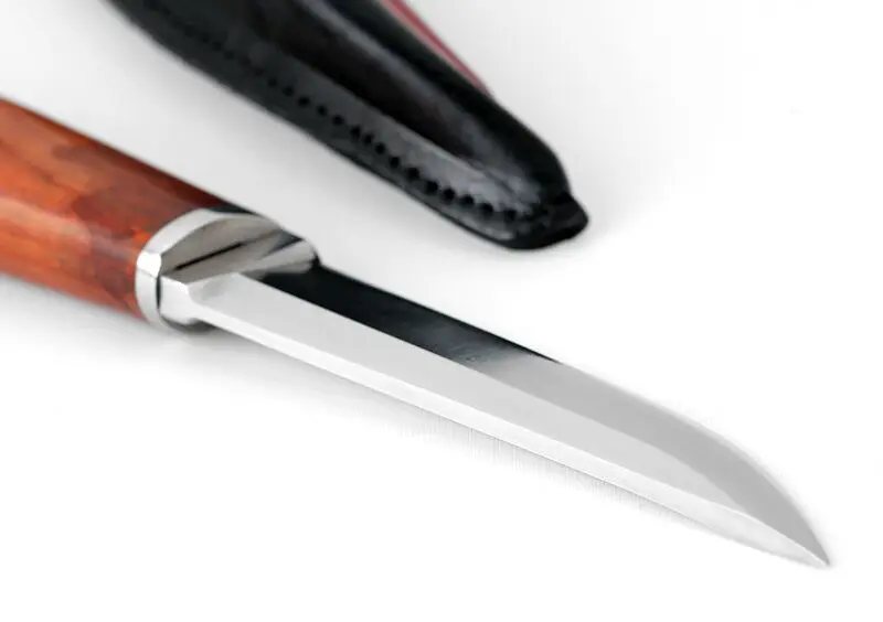 KKWOLF High-Quality Leather Sheath Hunting Knife Top Stainless Steel Camping Pocket Knife Tactical Combat Defense Survival Tools