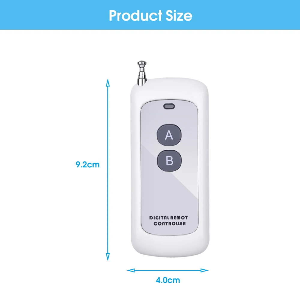 Пульт дистанционного управления KEBIDU с 4 кнопками универсальный радиочастотный