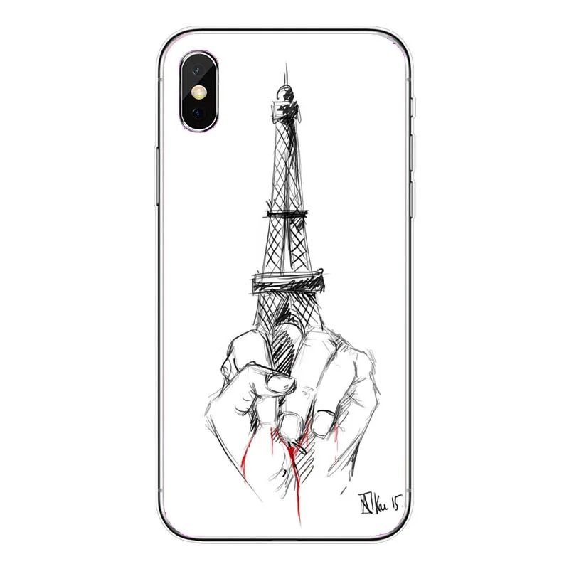 Модный чехол для телефона с изображением Эйфелевой башни Лондона iphone8 8Plus 7 6SPlus XS