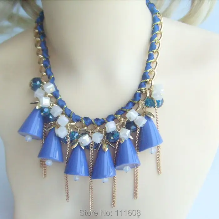 Ожерелье с кристаллами ожерелье-нагрудник пузырьками короткое ожерелье