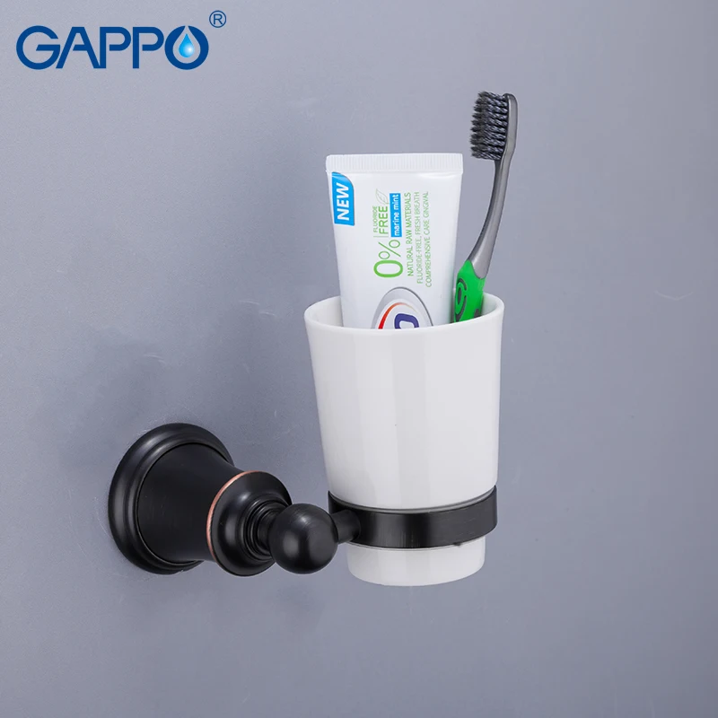 Держатели для стаканов GAPPO настенные аксессуары ванной комнаты латунный