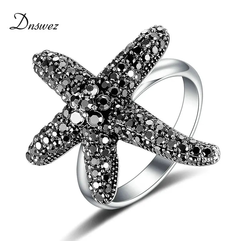 Dnswez бренд Starfish растягивающиеся кольца Горячая Распродажа брендовый серебряный