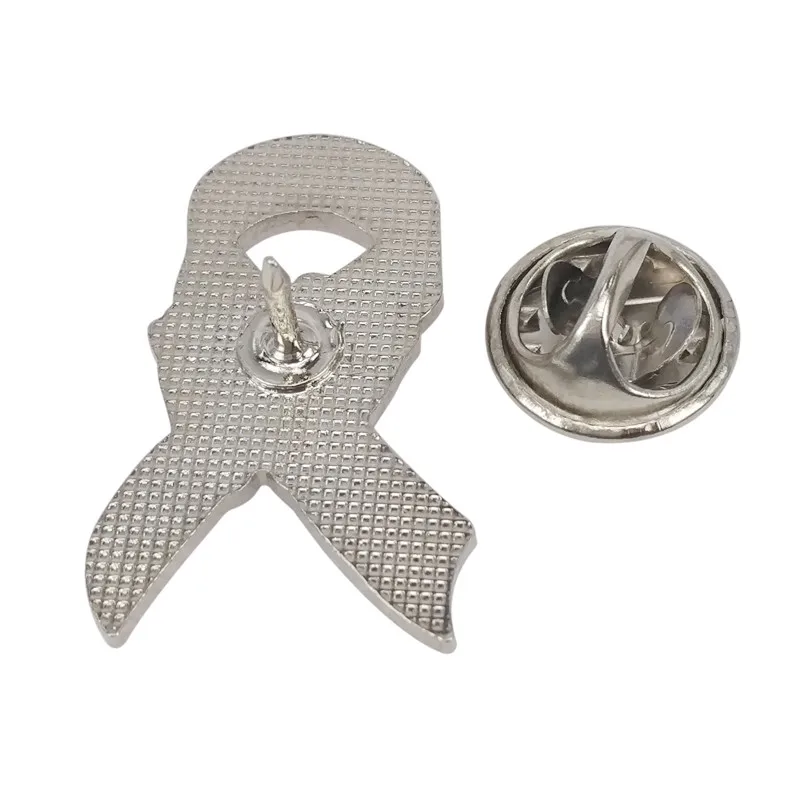 Шпильки на лацкан с розовыми и синими лентами | Украшения аксессуары