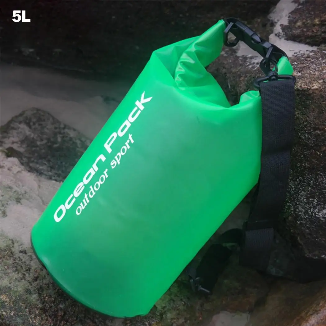 green 5l Унисекс повседневное водостойкий Письмо печати рюкзак Открытый 2L, 5L, 10L, 15L Пряжка Спортивная сумка рюкзак сумка - Цвет: green 5l