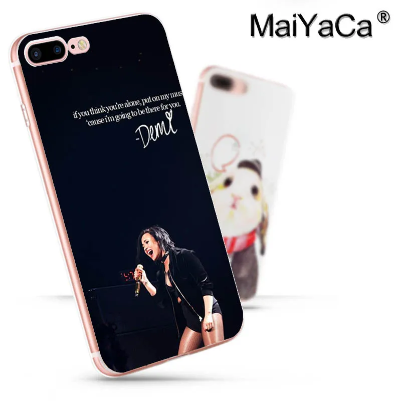 MaiYaCa Demi Lovato хит продаж модные аксессуары для телефонов Чехол iPhone 8 7 6 6S Plus X 10 5S SE 5C