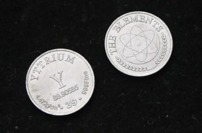 Y Yttrium куб, монета оптом, Высокая чистая 99.96%, таблица менструаций редкоземельного металла, элементы для исследования, исследования, образования, коллекция