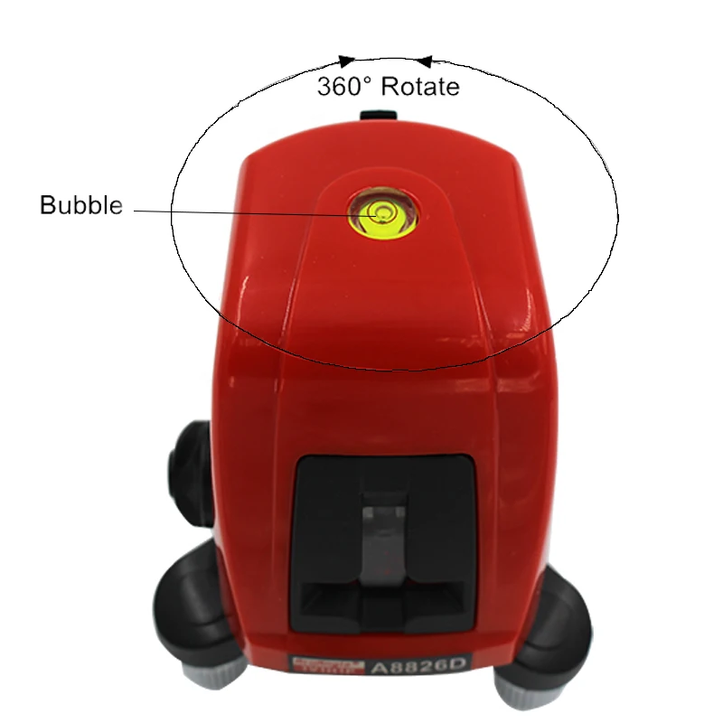 ACUANGLE A8826D 360 градусный самовыравнивающийся Портативный Миниатюрный лазерный