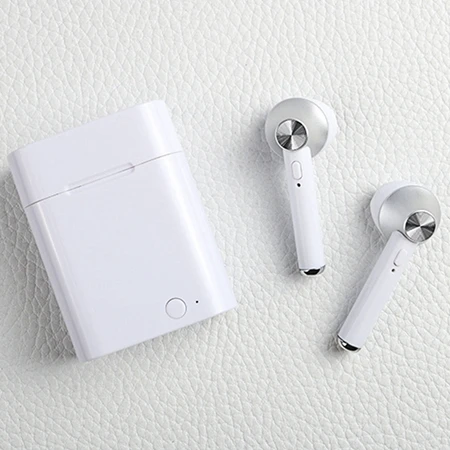 SLIVER Красные TWS стерео Бас Наушники 5,0 Bluetooth наушники беспроводные наушники для женщин и мужчин спортивные наушники Handsfree для телефона гарнитуры - Цвет: SLIVER