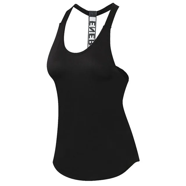 Black vest Женский комплект из 2 предметов для йоги, открытая спина, без рукавов, невидимый карман, штаны для йоги, топ, женская футболка, спортивные облегающие леггинсы, брюки - Цвет: Black vest
