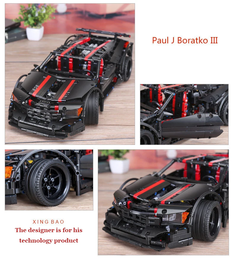 1916 шт. MOC Technic серия X19 спортивная модель автомобиля строительные блоки Развивающие гоночные машинки игрушки для детей Подарки