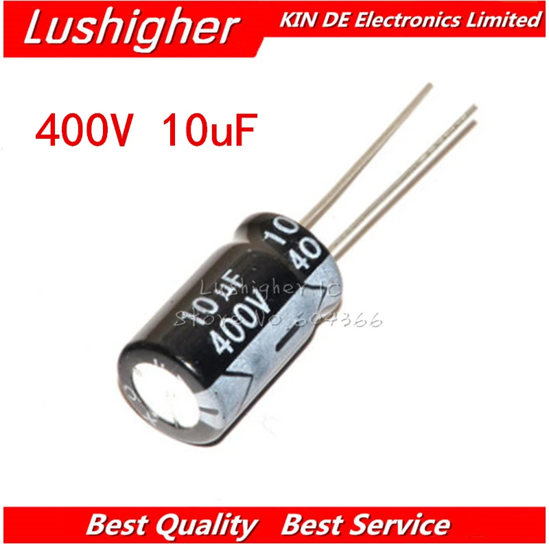 10 шт. 400V10UF 10*17 мм 2,2 мкФ-6800 мкФ 10 мкФ 400V 16V 1500 мкФ с алюминиевой крышкой, 50В 2200 мкФ 160V 100 мкФ 450V 10 мкФ Алюминий электролитический конденсатор с алюминиевой крышкой, DIP