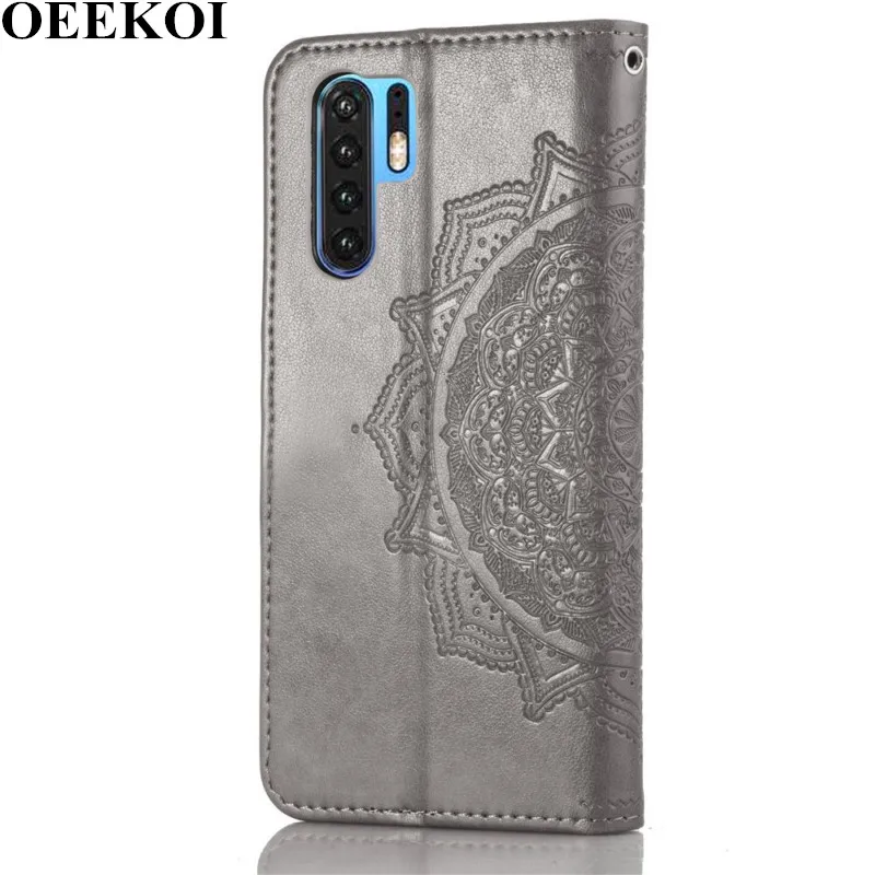 OEEKOL цветок дурмана откидная крышка кожаный чехол для huawei P30 Pro/Y6 Pro 2019/Y7 2019/Y9 2018/Enjoy 9