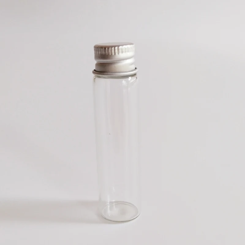 6 мл пустая милая маленькая стеклянная банка с алюминиевой крышкой 16*60 мм