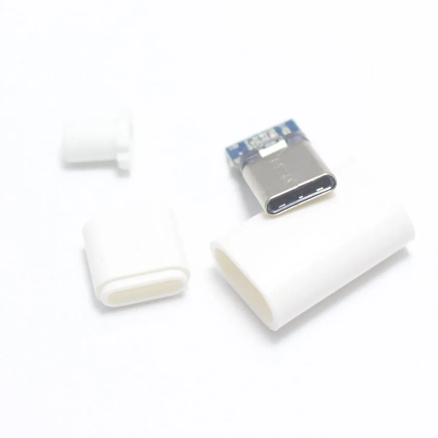 1set 2A OTG / 3A Larger Current USB 3.1 Type-C 4P Male Plug Welded Type USB-C 4 in 1 Cable Charging Connector for iPhone ect |