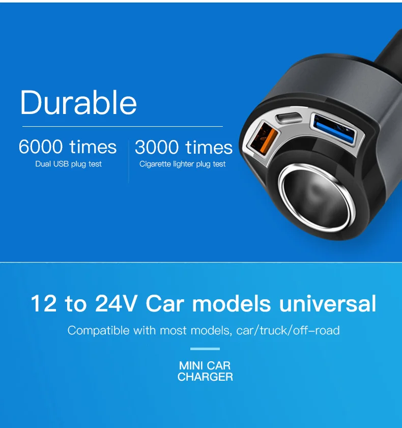 Быстрая зарядка 3,0 usb type C автомобильное зарядное устройство QC 3,0 USB адаптер штекер быстрое зарядное устройство для iPhone samsung Xiaomi Мобильный автомобиль USB C зарядное устройство