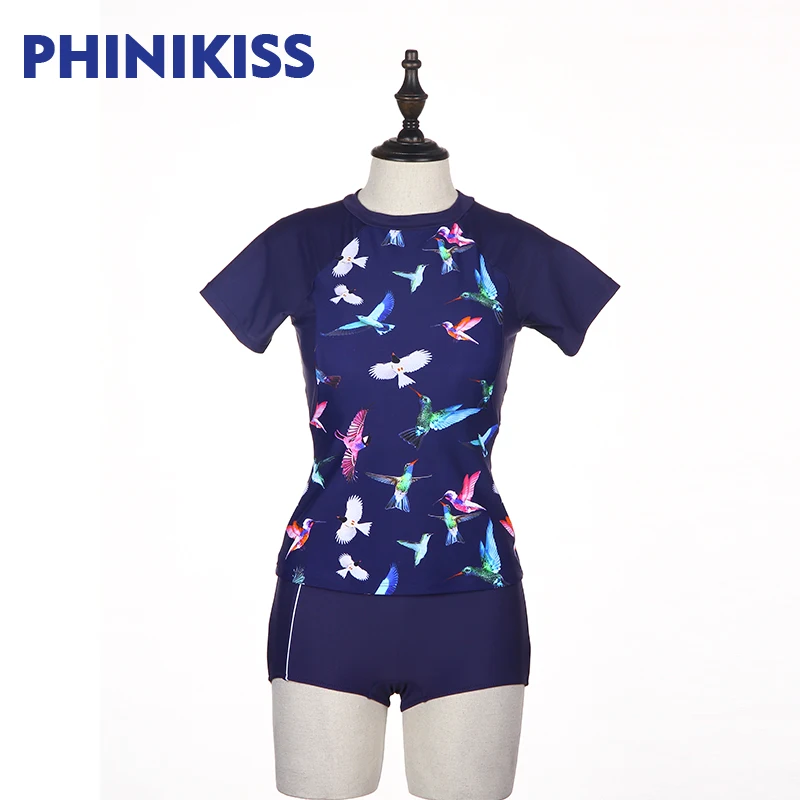PHINIKISS Лето 2017 г. купальники для Для женщин девочек Животные печати двух
