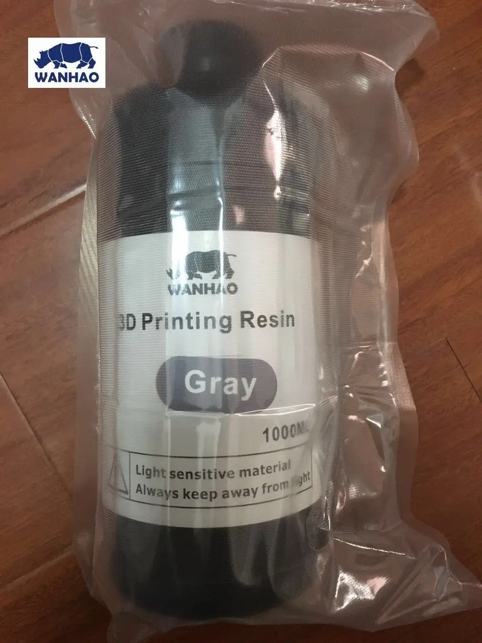 UV 405nm фотополимер для DPL/SLA/LCD принтера | Wanhao Duplicator 7 | Фотополимерная смола для D7 принтера Ванхао-1000 мл | Цвет белый | Безопасная в Россию- гарантия доставки